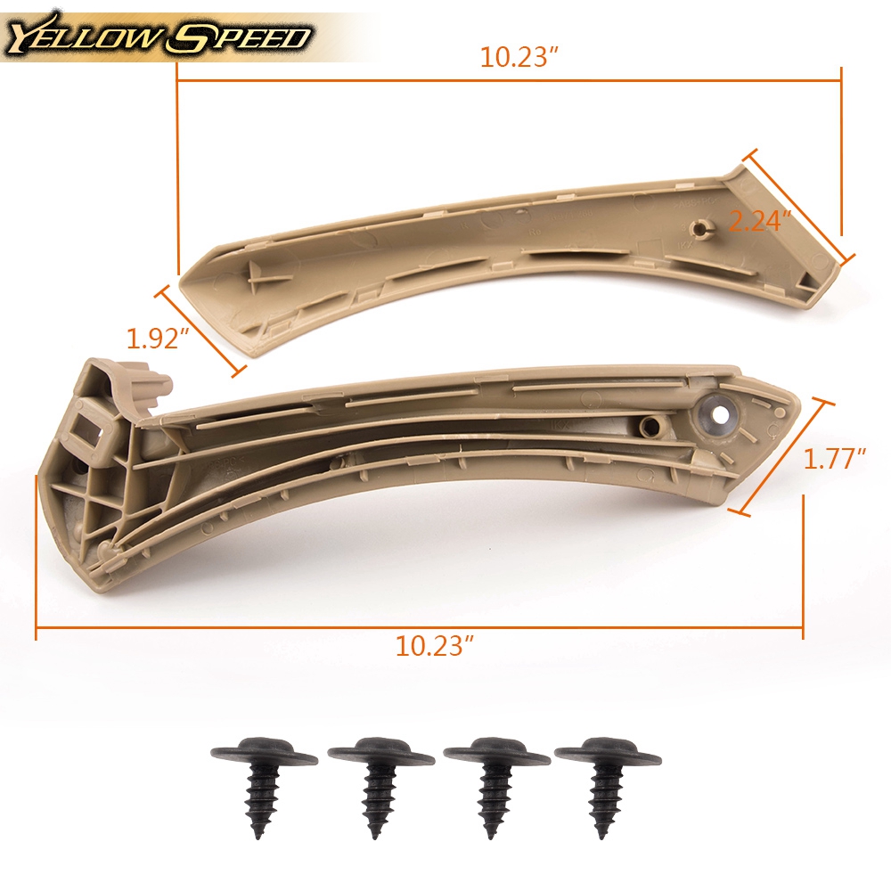 Right Side Inner+Outer Door Panel Handle Pull Trim Cover