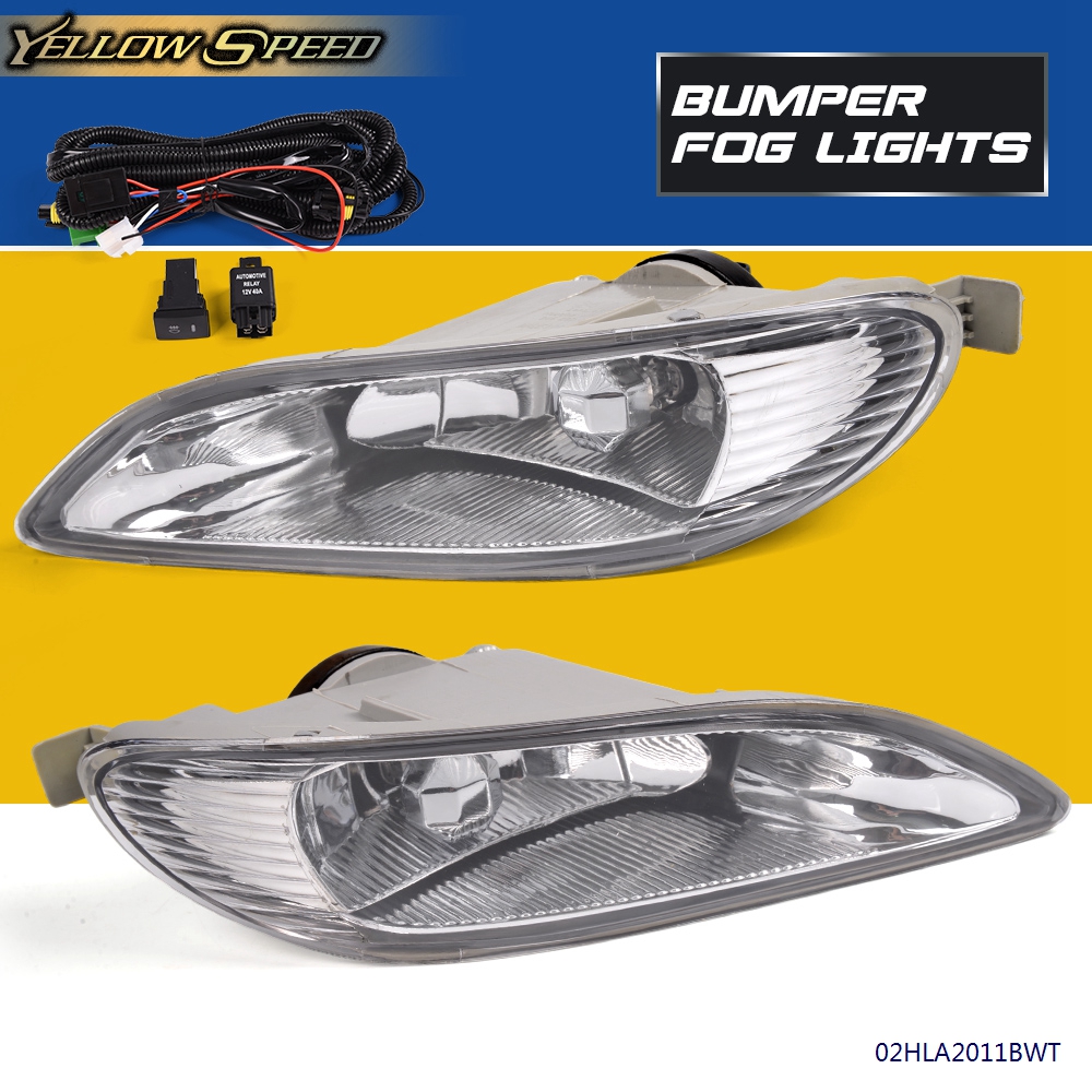 For 2002-2004 Toyota Camry//05-08 Corolla Fog Lights+Wiring Harness+Switch