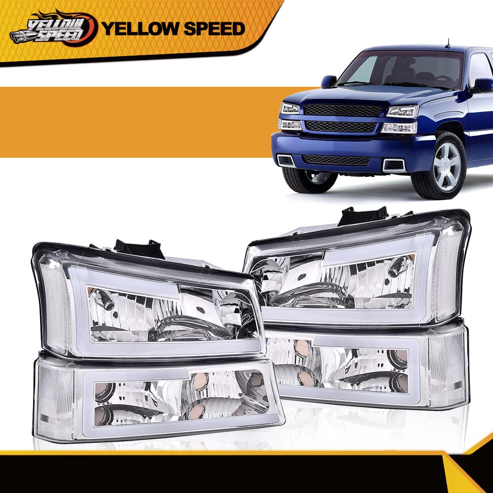Fit For 03-07 Silverado Avalanche Led Drl Headlight Bump Nx3 | Meses Sin Interés - Foto 9