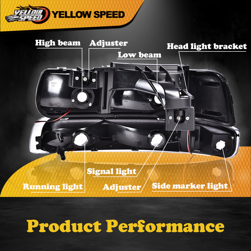 Sell 99-02 SILVERADO 1500/2500 HEADLIGHT CHROME BUMPER LAMP CLEAR FOG LAMP LED DRL In Walnut - Foto 10