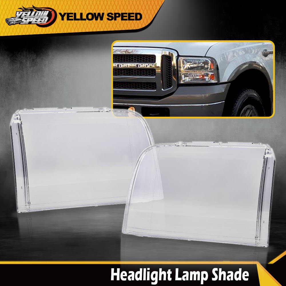 thumbnail image 2 of Fit For 2005-2007 Ford F250 F350 Super Duty Clear Headlight Lamps Lens Cover 2 of 4