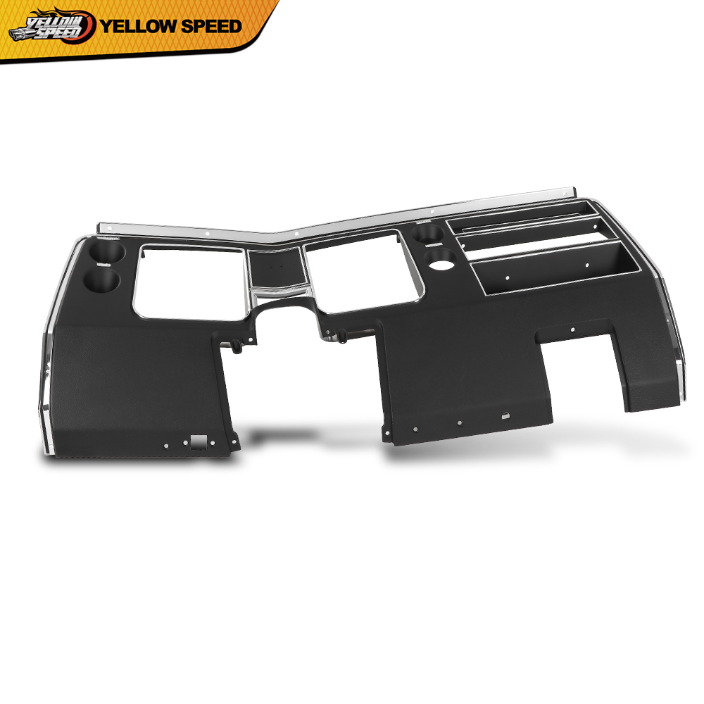 Dash Cover Bezel - Black (No AC) Fit For 1968 Chevy Chevelle