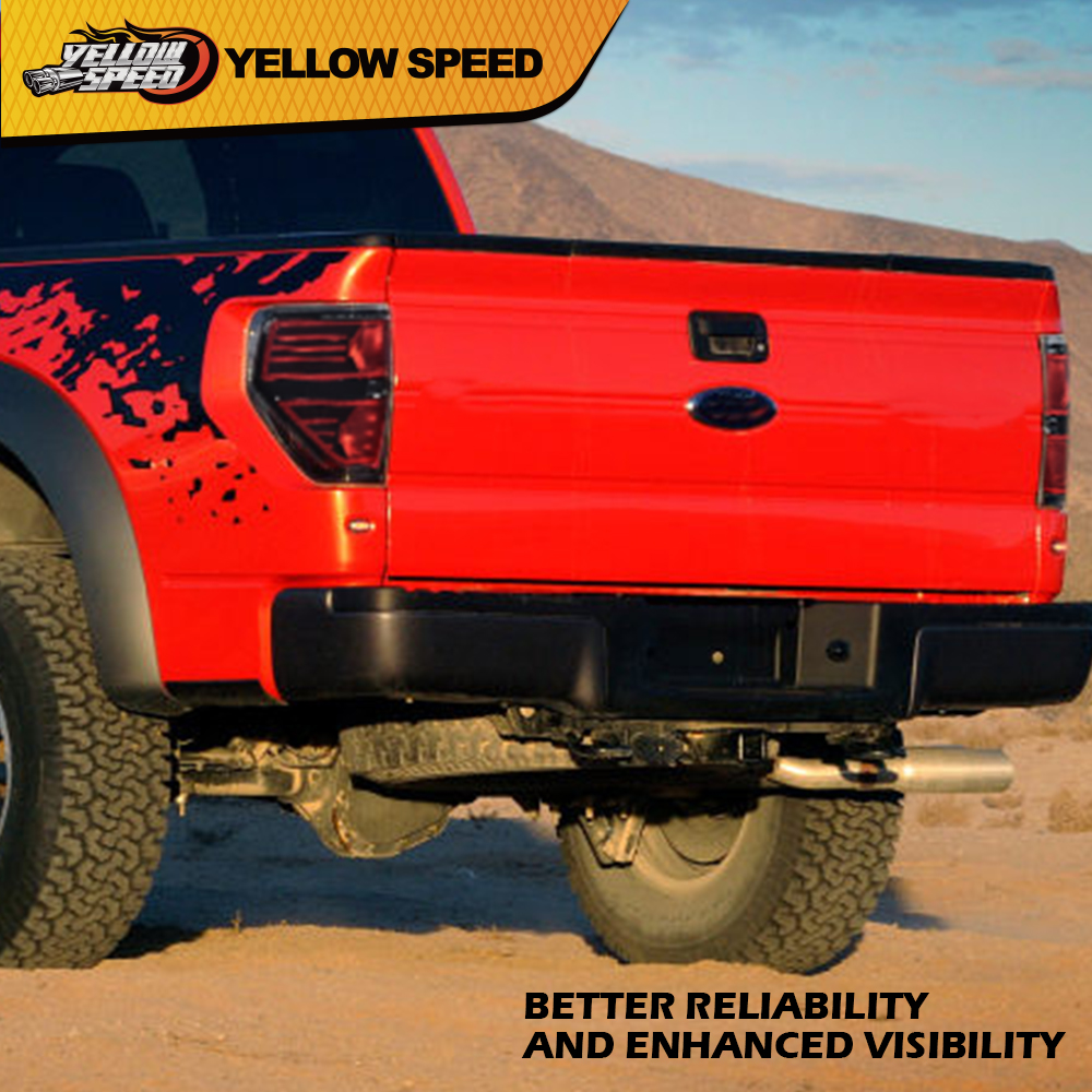 thumbnail image 2 of Driver Side Tail Light Assembly For Ford F-150 2009-2014 - Red, Replacement Brake Lamp 2 of 4