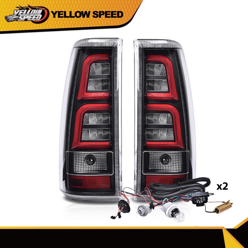 Fit For 1999-2006 Chevy Silverado Tail Lights Lamps Driver+Passenger Side