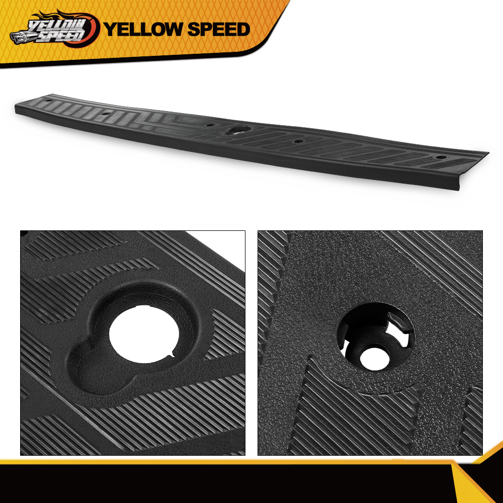 Panel De Moldura De Umbral De Puerta Trasera Para Ford Transit 150/250/350HD (2015-2023) | HECASA, Plástico Negro