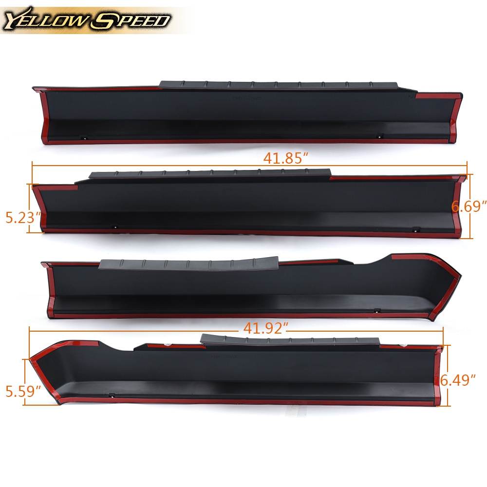 For DODGE RAM Crew Cab 2009 2018 Rocker Panel Protector Guard Cover