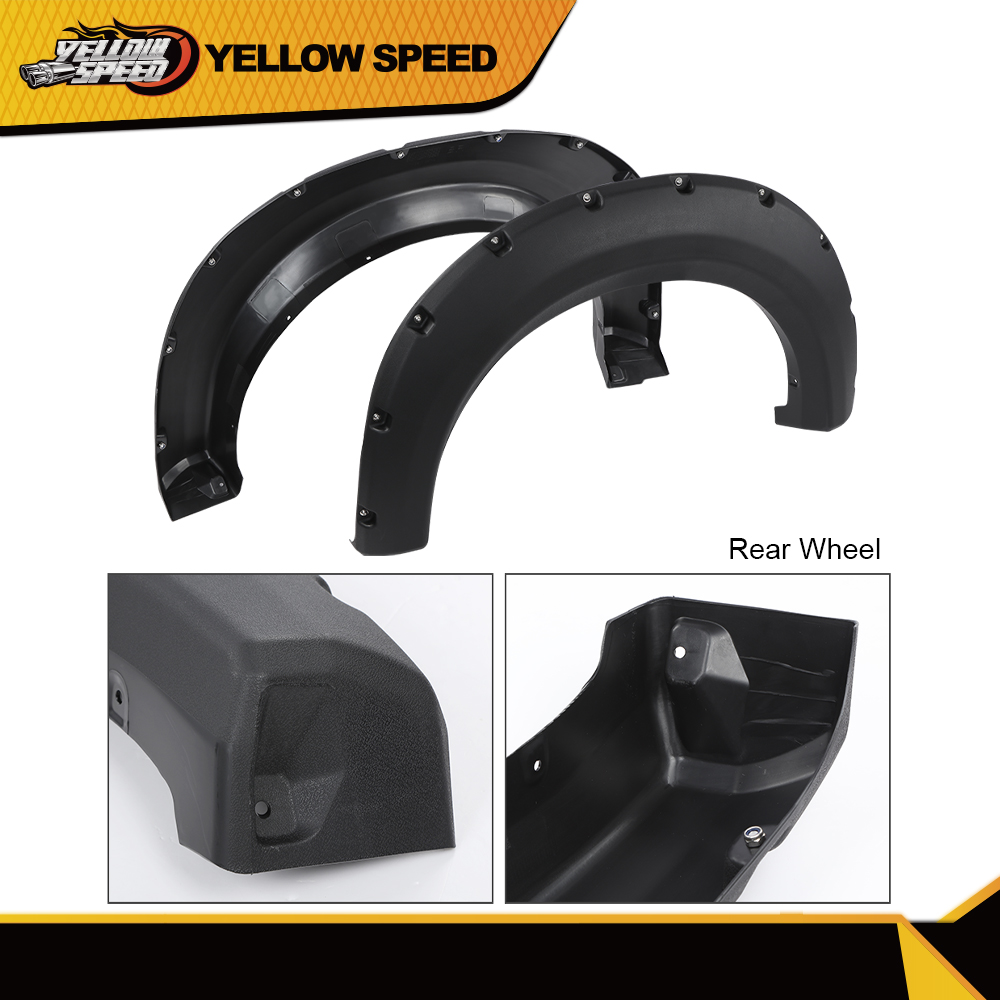 thumbnail image 2 of Transmotor Pocket Rivet Style Fender Flares – Matte Black – Fits 2009-2014 Ford F-150 (OEM Replacements 9L3Z16038A) 2 of 5