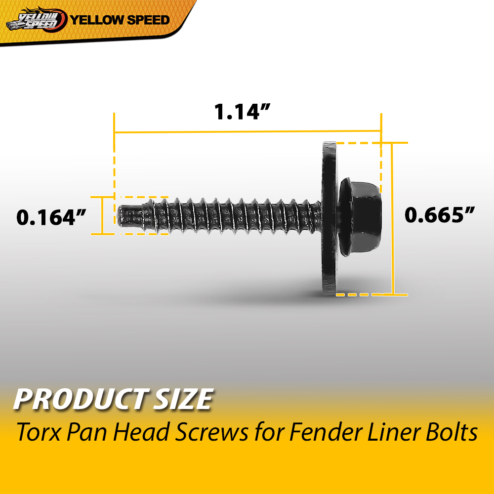 BAMILL Metal Pan Head Screw For Chevrolet 11570637 Bag of 10