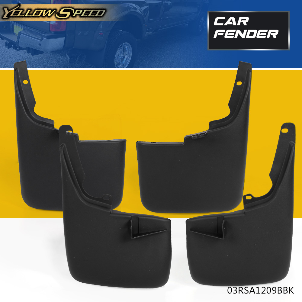 For Ford F250//F350 1999-2010 Mud Flaps Guard Splash Molded W//O Lip Fender Flares